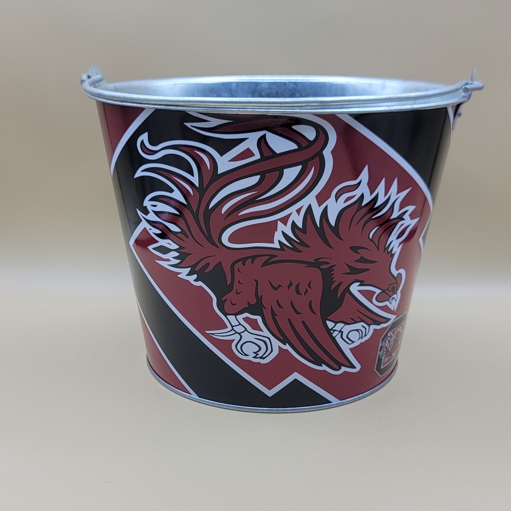 South Carolina Gamecocks Ice Bucket With Handle 7.25" Tall 27.5" Circumference